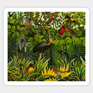 Jungle With Birds Sticker